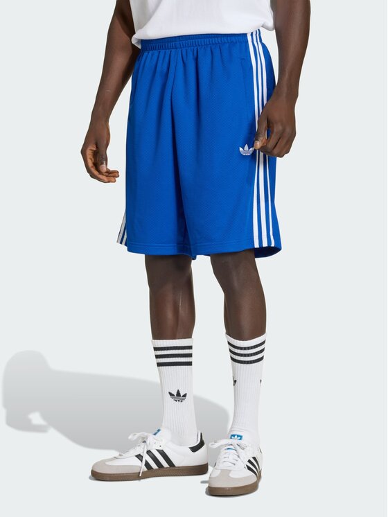adidas adidas Szorty materiałowe 161551 Błękitny Loose Fit