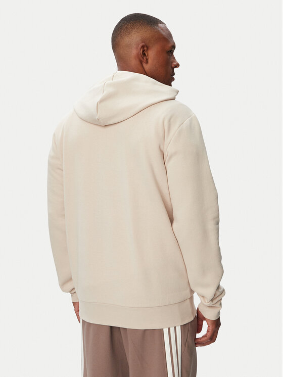adidas adidas Mikina Collegiate Script Graphic Hoodie KC7185 Béžová Regular Fit