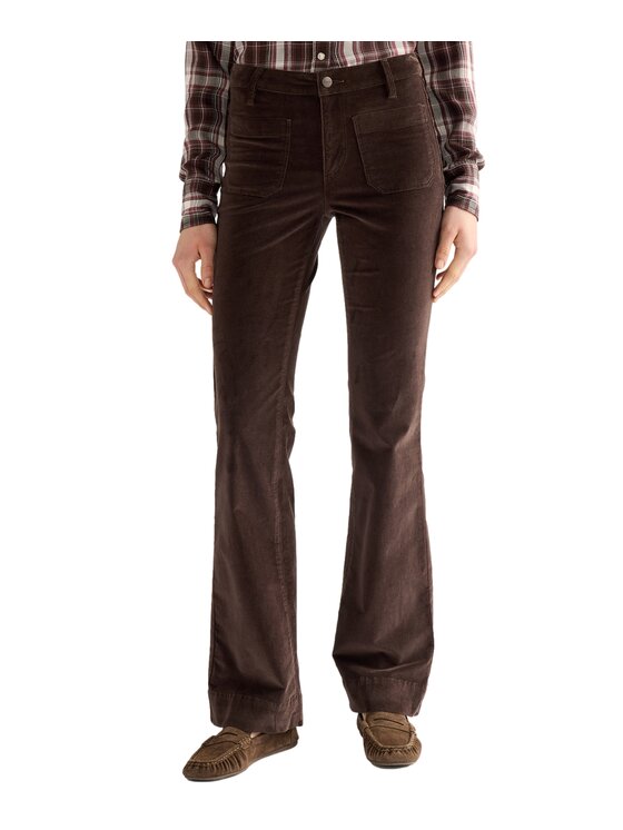 Wrangler Wrangler Spodnie materiałowe 112386750 Brązowy Regular Fit