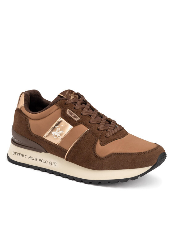 Beverly Hills Polo Club Beverly Hills Polo Club Sneakersy W-3C098-2A324 Hnedá