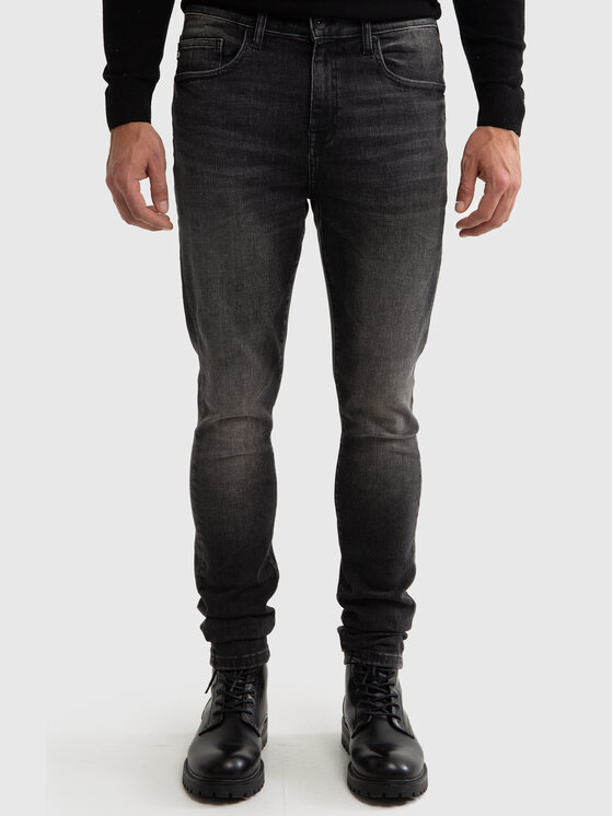 BIG STAR BIG STAR Jeansy DERIC HIGH WAIST Czarny Skinny Fit