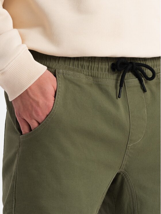 Ombre Ombre Joggery P886 Zielony Cargo Fit