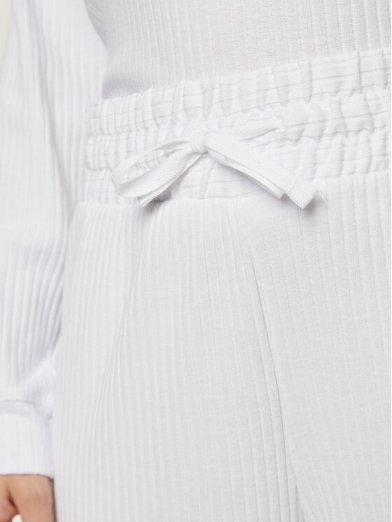 Tommy Hilfiger Tommy Hilfiger Donji dio trenerke UW0UW05577 Bijela Relaxed Fit
