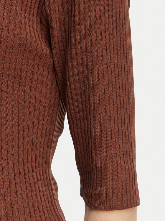 Rinascimento Rinascimento Blúzka CFM0012240003 Hnedá Slim Fit