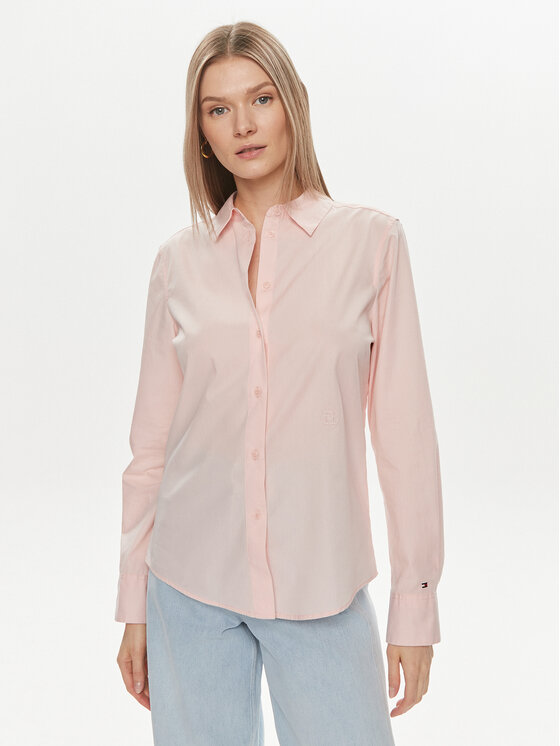 Tommy Hilfiger Tommy Hilfiger Cămașă WW0WW43344 Roz Regular Fit
