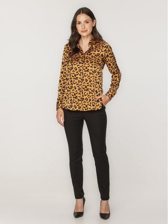 Willsoor Willsoor Koszula 61314 Miedziany Oversize