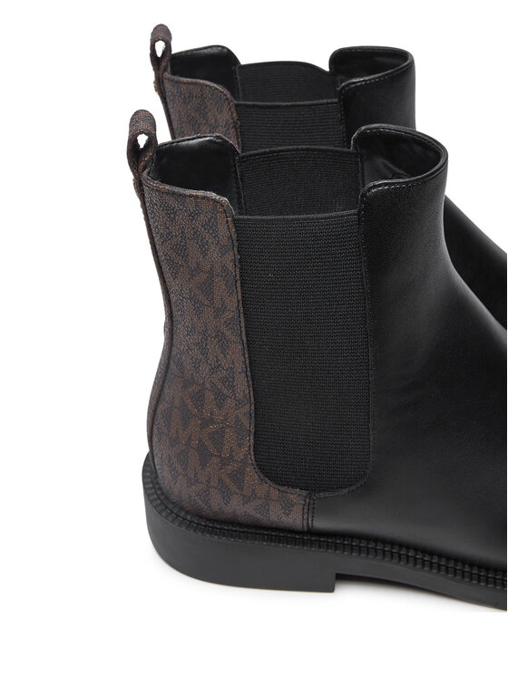 MICHAEL Michael Kors MICHAEL Michael Kors Kotníková obuv s elastickým prvkem Hazel Chelsea Bootie 40F4HZMEFL Černá