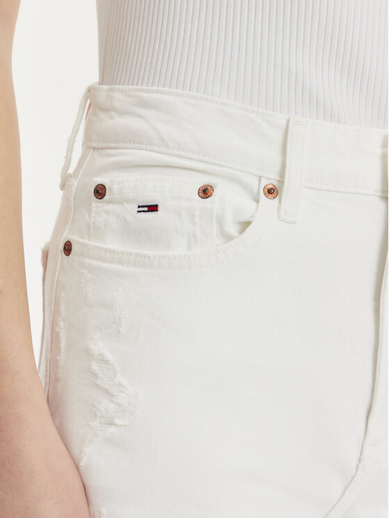 Tommy Jeans Tommy Jeans Traperice Claire DW0DW18322 Bijela Wide Leg