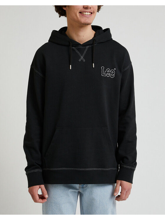 Lee Lee Bluza LOOSE Czarny Regular Fit