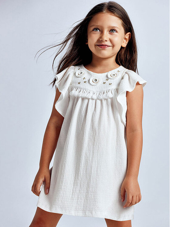 Vestito da giorno 3940 Bianco Regular Fit