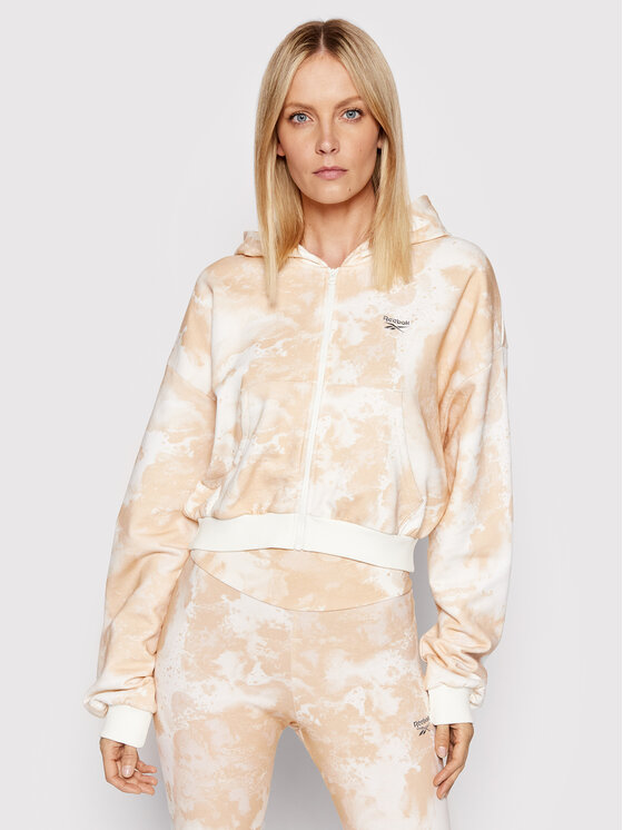 Reebok Суитшърт Classics Cloud Splatter H49278 Бежов Oversize | Modivo.bg