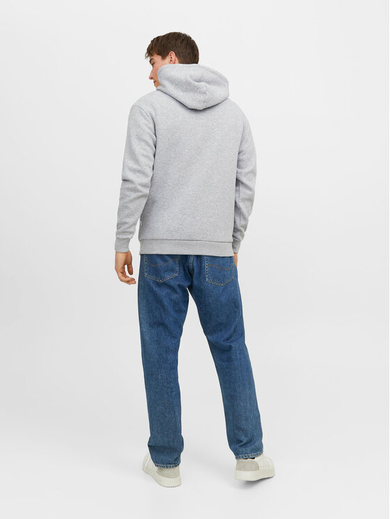 Jack&Jones Jack&Jones Majica dugih rukava Bradley 12249340 Siva Relaxed Fit