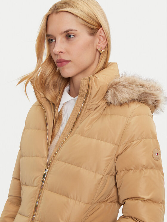 Tommy Hilfiger Tommy Hilfiger Daunenjacke Heritage WW0WW43234 Beige Regular Fit