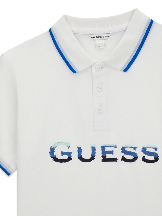 Guess Guess Polo marškinėliai L6GP00 KADZ4 Balta Relaxed Fit