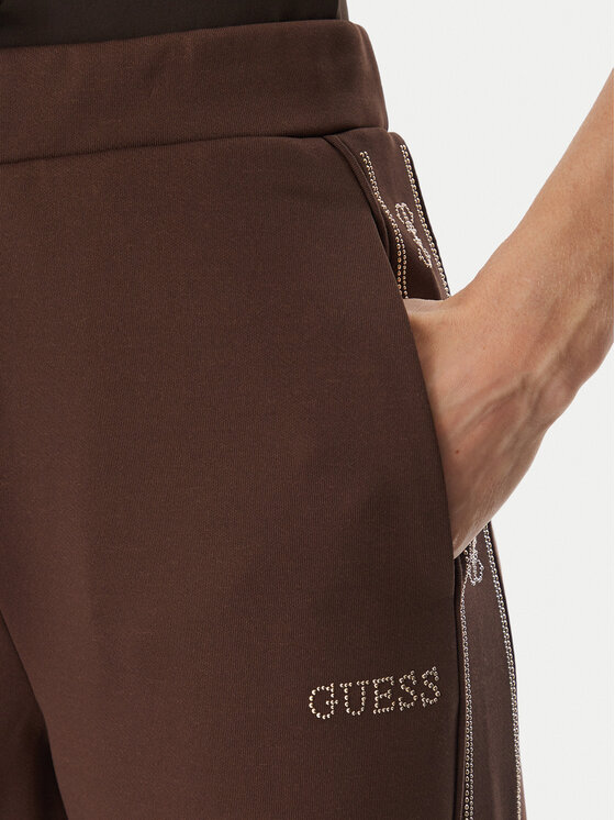 Guess Guess Dressipüksid V5BB12 KCX22 Pruun Regular Fit