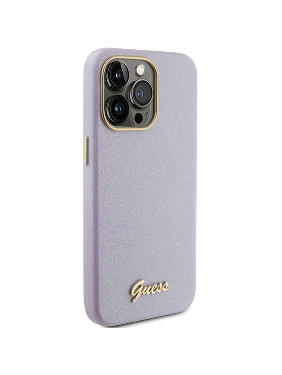 Guess Guess Etui na telefon iPhone 15 Pro Fioletowy