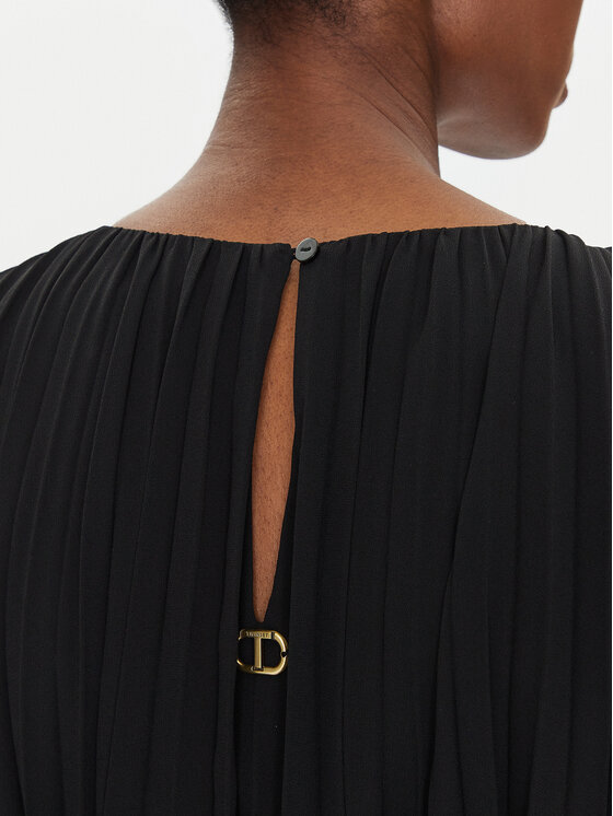 TWINSET TWINSET Φόρεμα καθημερινό 251TP2783 Μαύρο Loose Fit