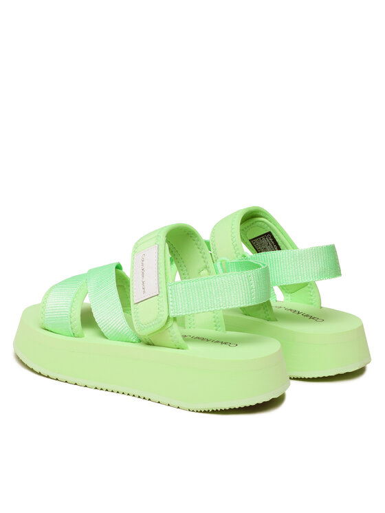 Calvin Klein Jeans Calvin Klein Jeans Σανδάλια Prefresato Sandal Badge YW0YW00967 Πράσινο