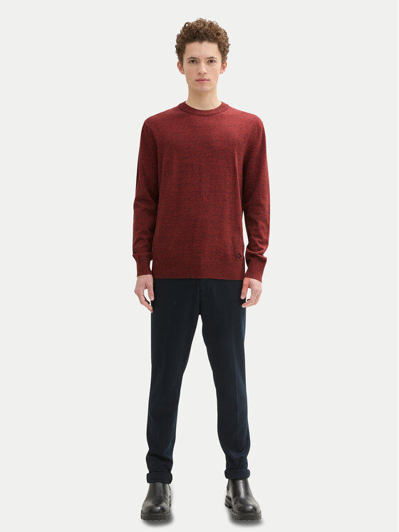 Tom Tailor Denim Tom Tailor Denim Sweater 1042509 Piros Regular Fit