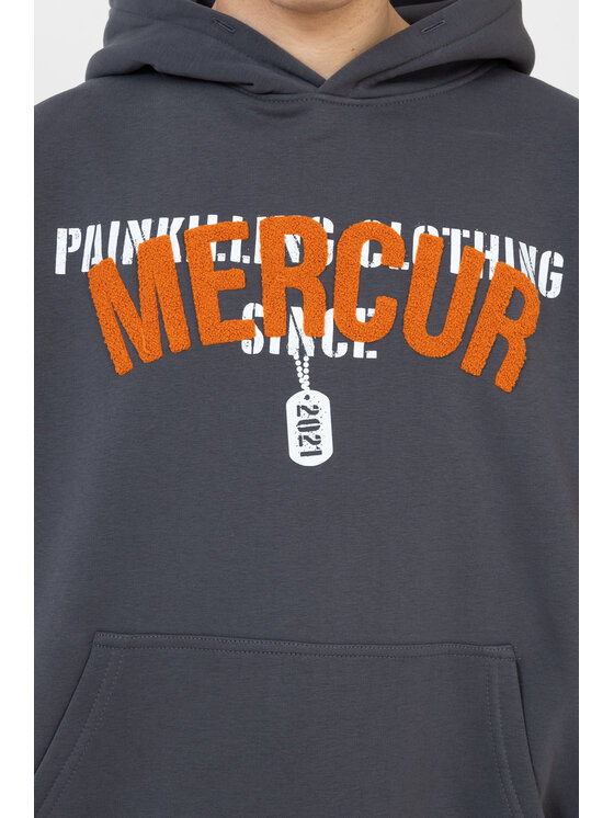 Mercur Mercur Bluza Military Szary Comfort Fit