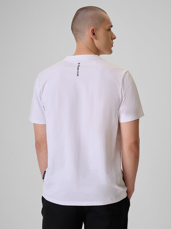 4F 4F T-Shirt WHEEL & WAVE Biały Relaxed Fit