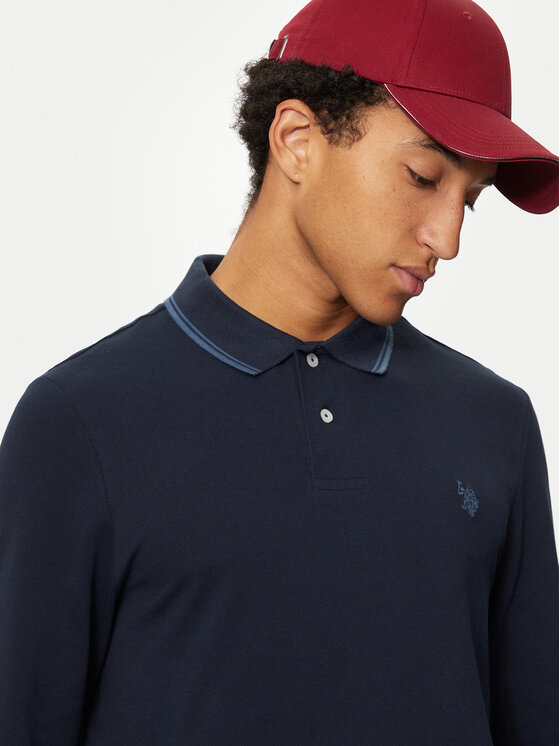 U.S. Polo Assn. U.S. Polo Assn. Polo MUP2255 Granatowy Regular Fit