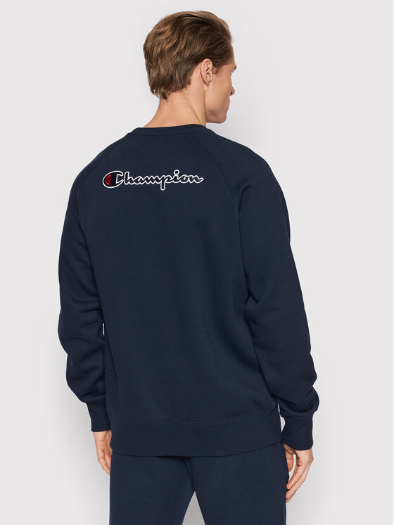 Felpa Blend Script Logo Back 216484 Blu scuro
