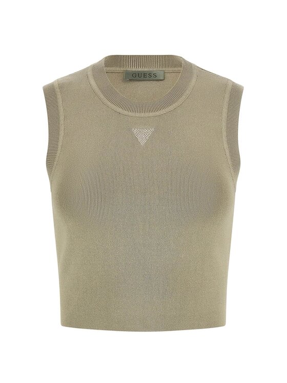Guess Guess Top 161417 Zielony Classic Fit