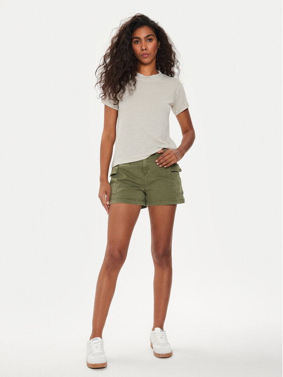 ONLY ONLY Шорти з тканини Missouri 15328087 Зелений Regular Fit