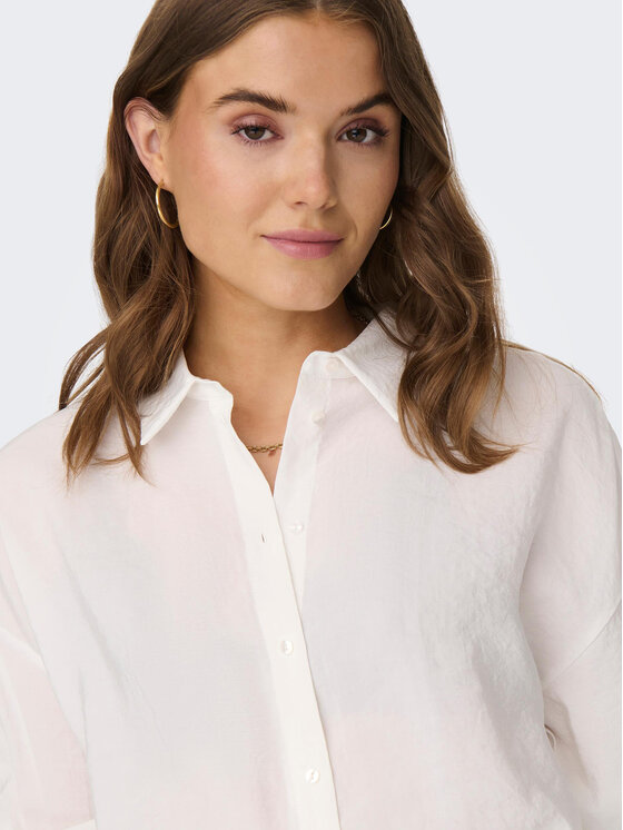 ONLY ONLY Πουκάμισο Iris 15284994 Λευκό Regular Fit