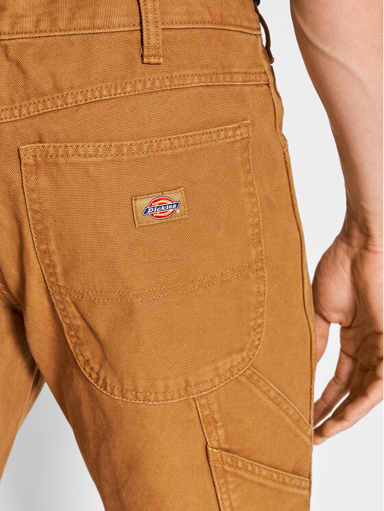Dickies Dickies Pantaloni di tessuto Dc Carpenter DK0A4XIFC41 Marrone Regular Fit
