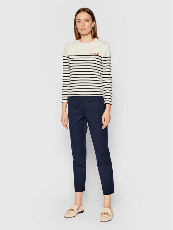 Maglione Stripe Rib 2321JTP002832A Beige Regular