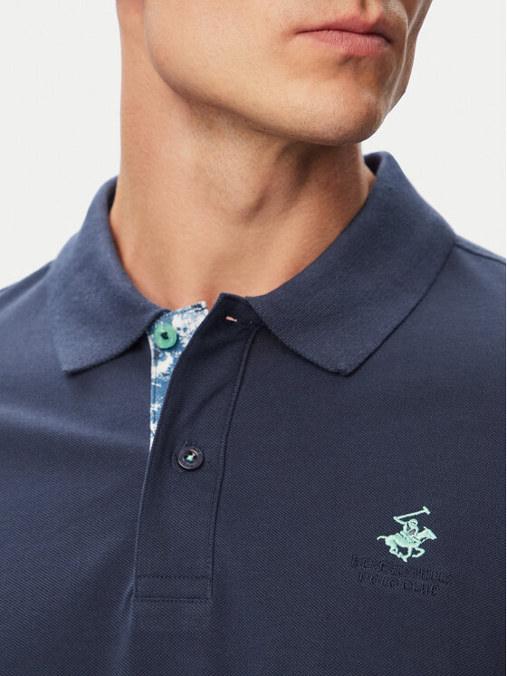 Beverly Hills Polo Club Beverly Hills Polo Club Tricou polo P-SS26M-P450106BLU Bleumarin Regular Fit