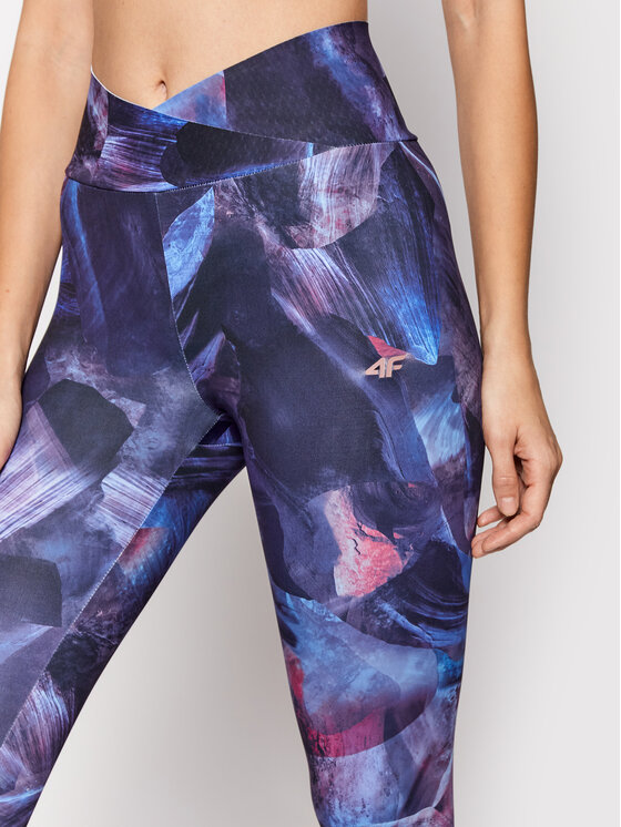 4F 4F Legginsy H4Z21-SPDF017 Kolorowy Slim Fit