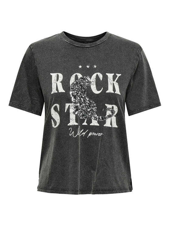 ONLY ONLY T-shirt Lucy 15346786 Siva Regular Fit