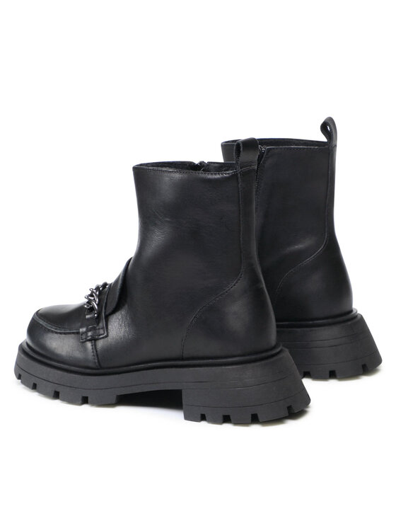 Vero Moda Vero Moda Боти Vmmileo Leather Boot 10262373 Черен