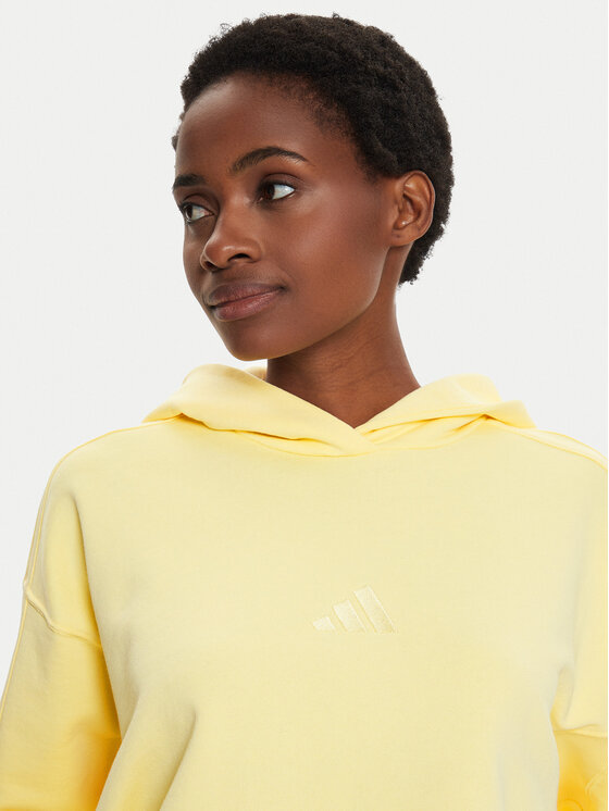 adidas adidas Felpa ALL SZN French Terry 3-Stripes IY6853 Giallo Regular Fit