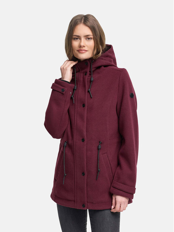 Navahoo Navahoo Kurtka przejściowa Lächelstern Bordowy Regular Fit