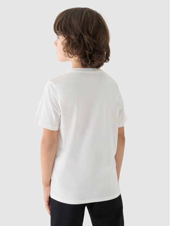 4F 4F T-Shirt 4FJWAW24TTSHM1552-10S Biały Regular Fit