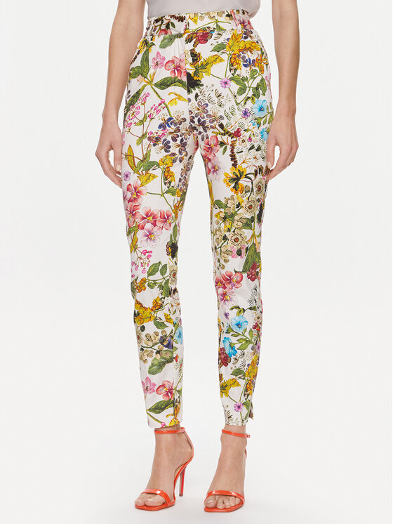 Marciano Guess Marciano Guess Kalhoty z materiálu Botanical 4RGB18 7247Z Barevná Regular Fit