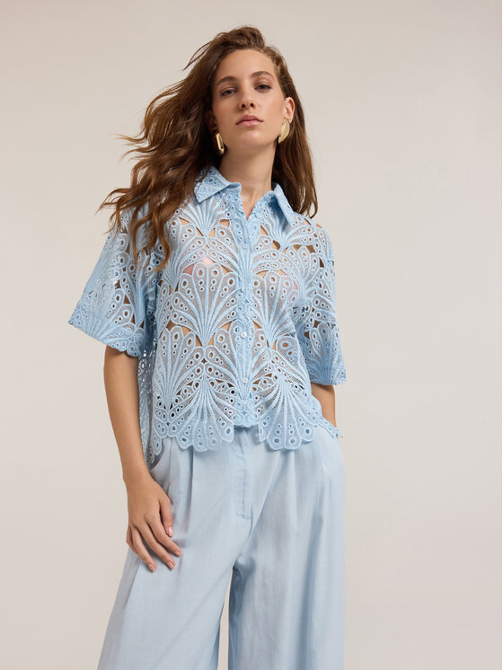 Motivi Motivi Camicia 5242Q000810N004 Turchese Regular Fit
