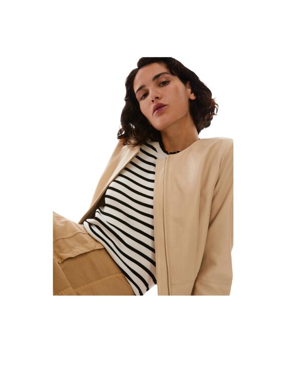 Pennyblack Pennyblack Giacca di pelle tulipe-sabbia Beige Regular Fit