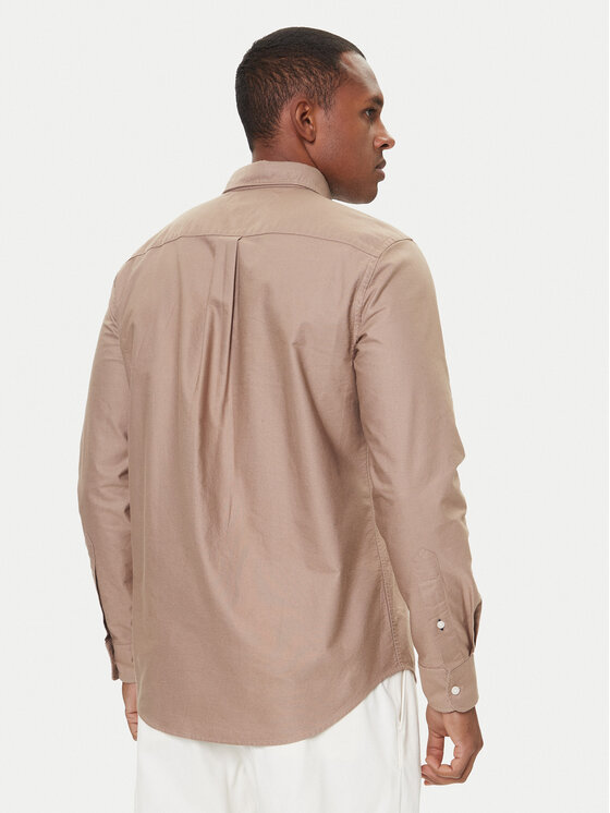 Tommy Hilfiger Tommy Hilfiger Cămașă Solid Heritage MW0MW35774 Bej Regular Fit