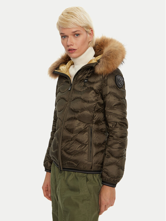 Női Pehelykabát Blauer, Méret: XS, Zöld, 24WBLDC03048