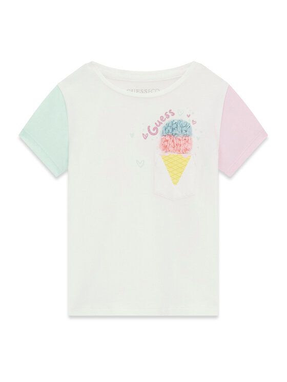 Guess Guess T-Shirt K6GI14 K6YW4 Λευκό Regular Fit