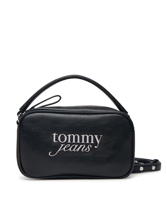 Tommy Jeans Дамска чанта Tjw Bold Script Camera Bag AW0AW19053 Черен