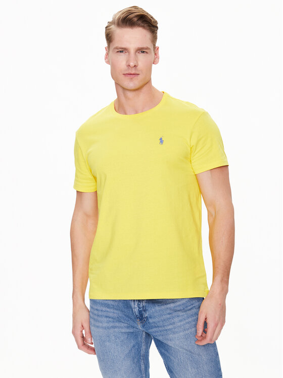 Polo Ralph Lauren Polo Ralph Lauren T-Shirt 710671438290 Žlutá Slim Fit