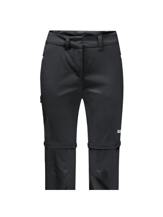 Jack Wolfskin Jack Wolfskin Pantaloni da tuta Overland Zip Away Pants W Nero Regular Fit