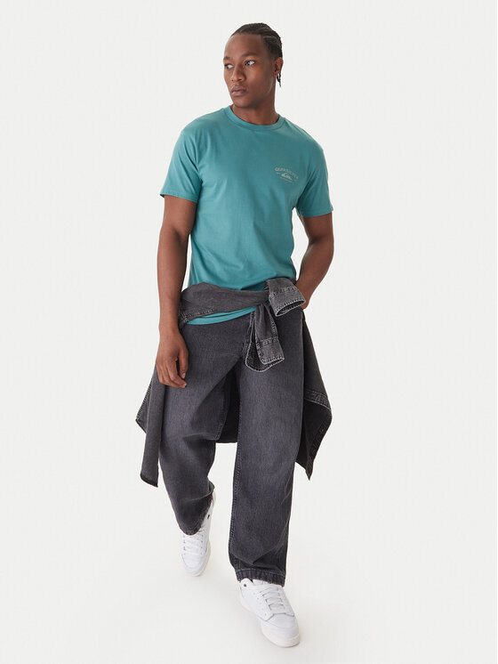 Quiksilver Quiksilver Majica Anchor EQYZT08178 Zelena Regular Fit