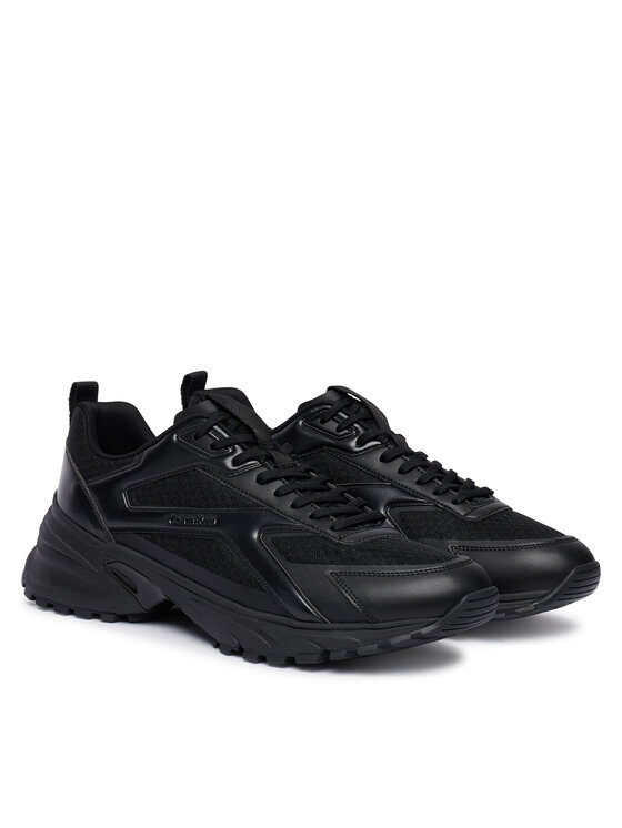 Calvin Klein Calvin Klein Laisvalaikio batai Hike Runner Ckstripe Met Mix Mat HM0HM02341 Juoda